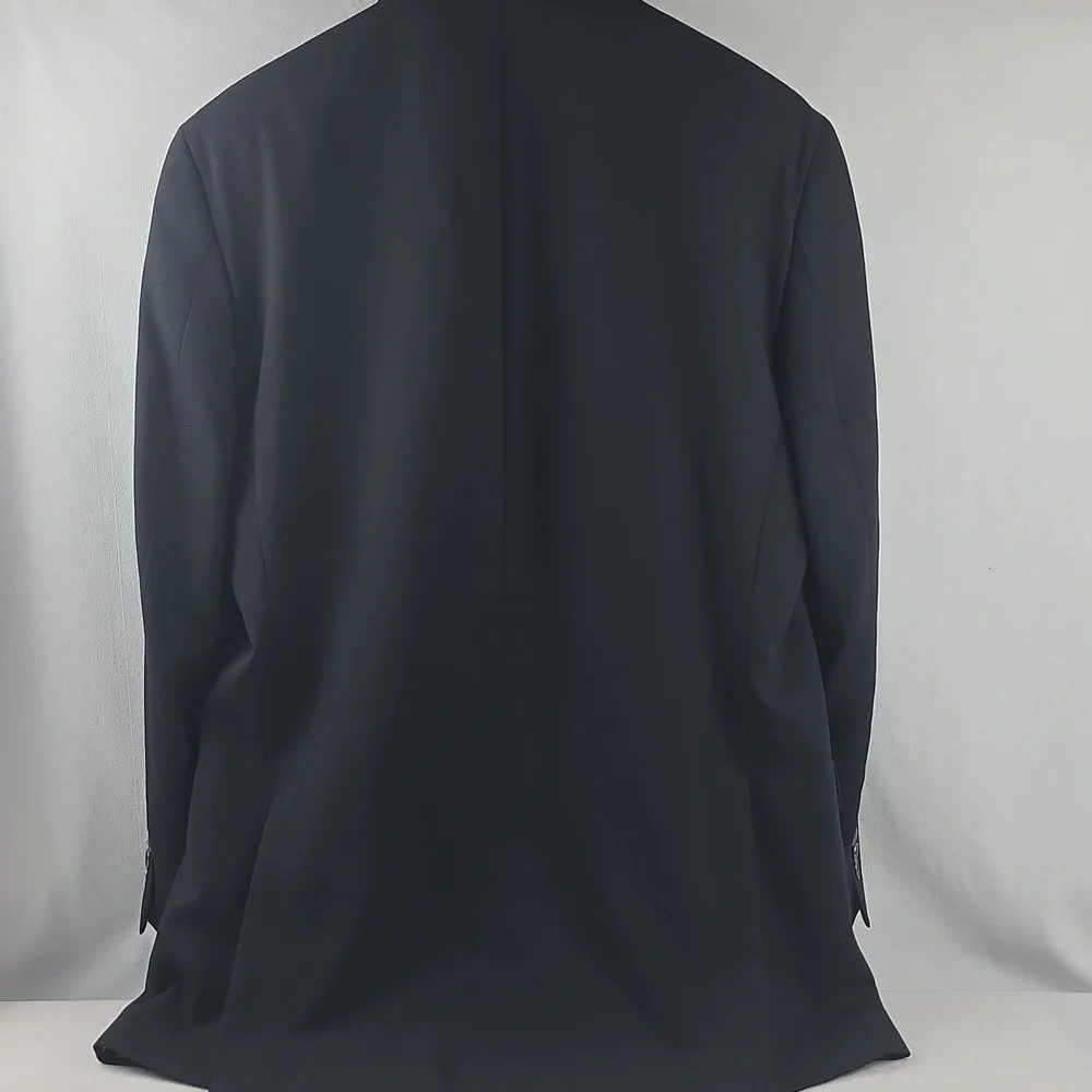 Calvin Klein Black Wool Blend Suit Jacket Sports Coat Size 40R